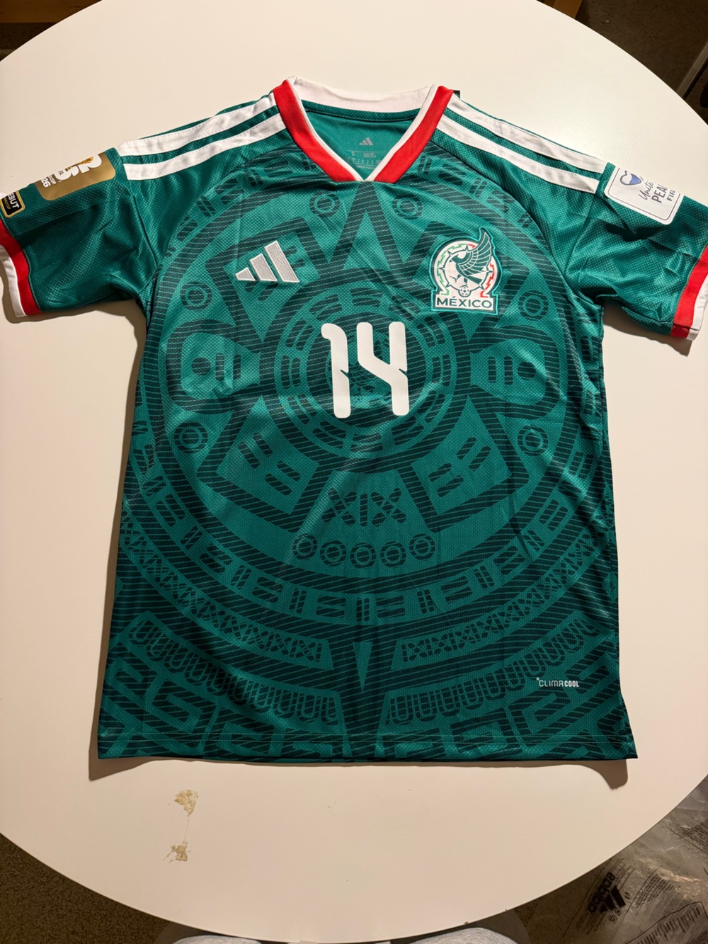 Mexico Green Soccer Jersey CHICHARITO 14 Size Small